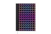 Notitieboek - Schrijfboek - Design - Abstract - Neon - Notitieboekje klein - A5 formaat - Schrijfblok