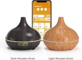 Meross - Smart Wi-Fi Essential Oil Diffuser - Light Wooden Grain