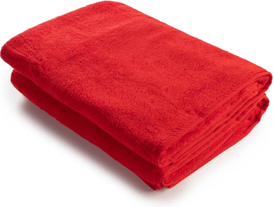 ARTG® Towelzz - AR036 - Douche - Badhanddoek - 100% katoen - 70 x 140 cm - Rood - Fire Red - Set 2 stuks
