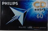 Philips CD 60 min Extra Chrome position type II cassettebandje