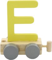 Lettertrein E geel | * totale trein pas vanaf 3, diverse, wagonnetjes bestellen aub