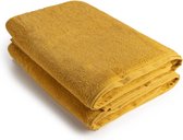 ARTG® Towelzz - AR036 - Douche - Badhanddoek - 100% katoen - 70 x 140 cm - Donker Geel - Mustard - Set 2 stuks