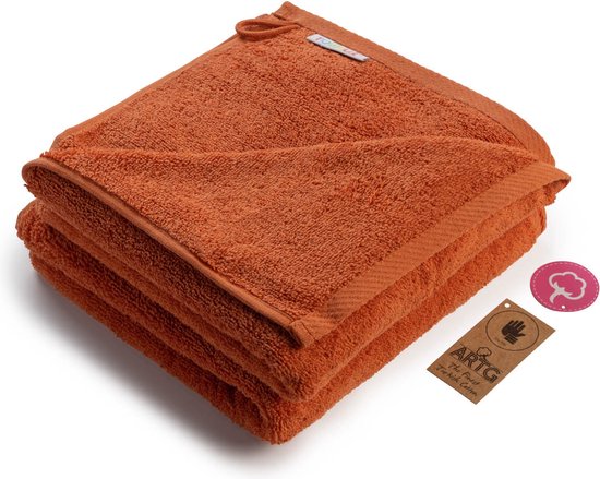 ARTG® Towelzz - AR035 - Handdoekset - 100% Katoen - 50 x 100 cm - Kaneelbruin - Cinnamon - Set 5 stuks