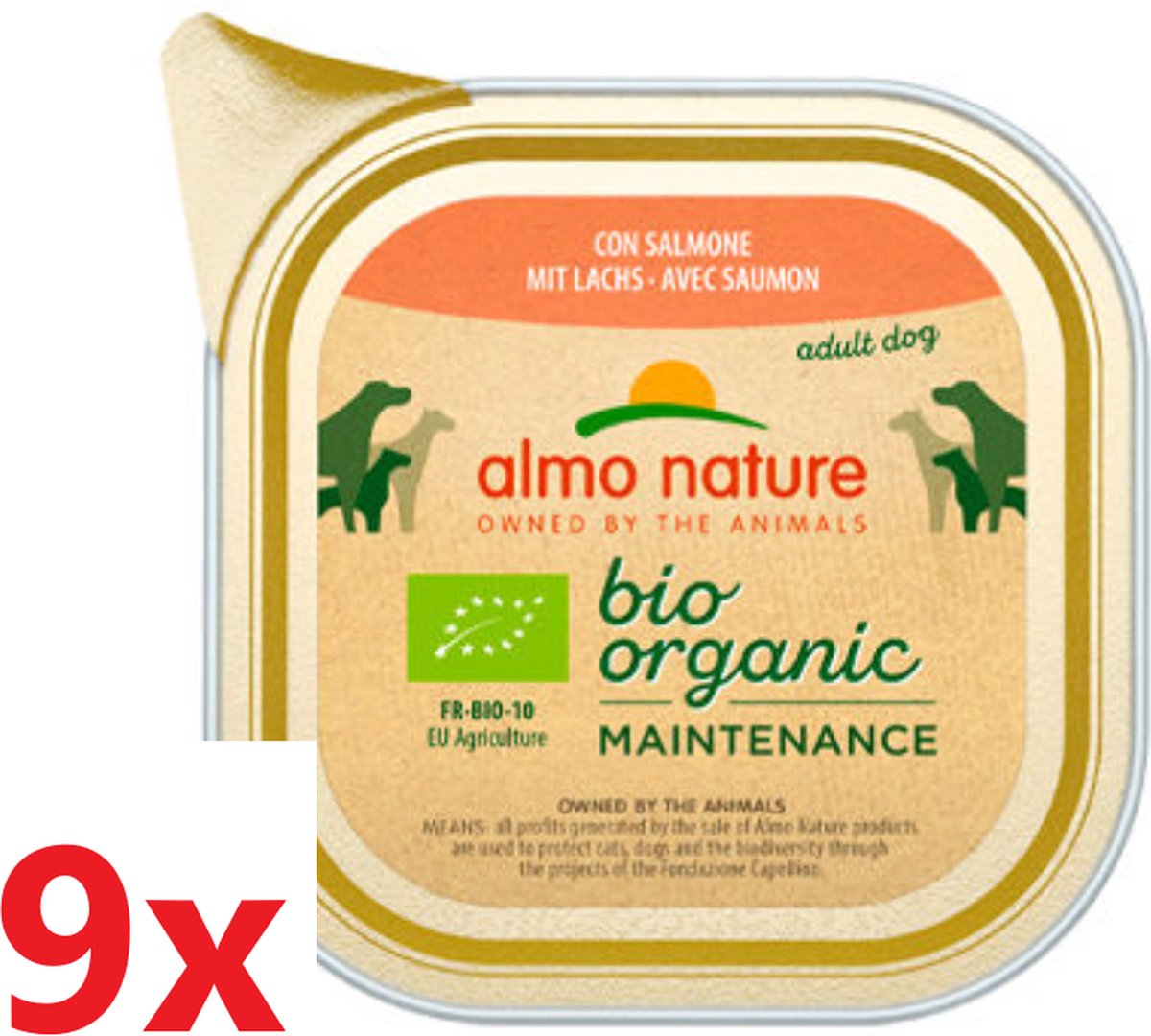 Almo Nature Almo Nature Dailymenu - Hondenvoer Bio - Zalm - 9x300gr