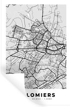 Stickers Stickers muraux - France - Colomiers - Plan de ville - Plan - Carte - 40x60 cm - Film adhésif
