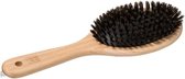 Haarborstel ovaal naturel met kunststof en varkenshaar 24,5 cm van hout - Persoonlijke verzorging artikelen