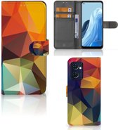 Leuk Hoesje OPPO Find X5 Lite | Reno 7 5G Smartphone Cover Polygon Color
