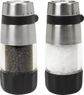 OXO Good Grips Moulin à sel et poivre - Acier inoxydable 18/8 - Moulin en céramique - Antidérapant