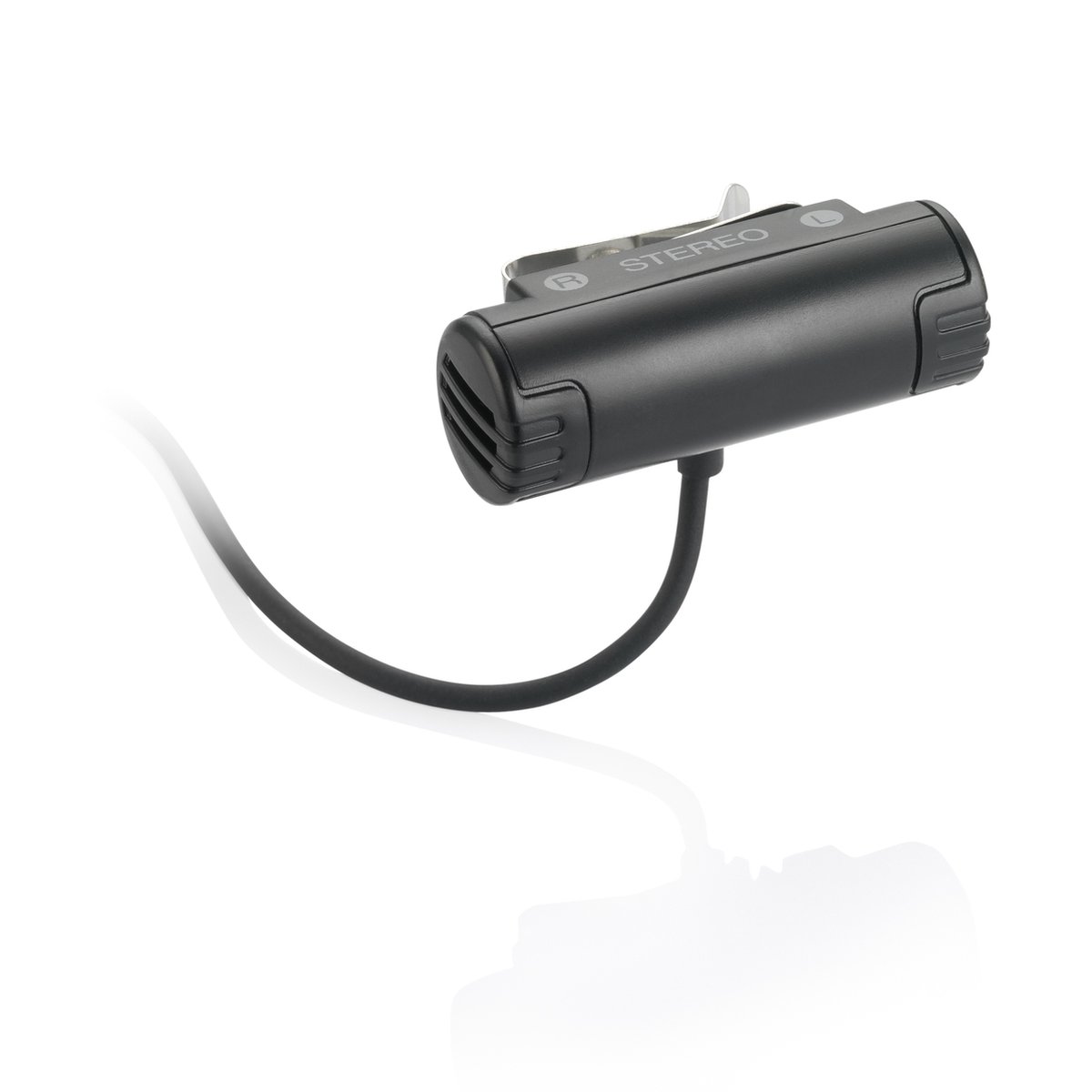 Stereo Dasspeld Microfoon DDL7510 - 3.5 mm Jack Plug connector - Clip microfoon - 1 Meter kabel - Zwart