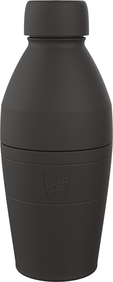Keepcup Bottle duo, fles en koffiebeker in een - zwart - 530 ml