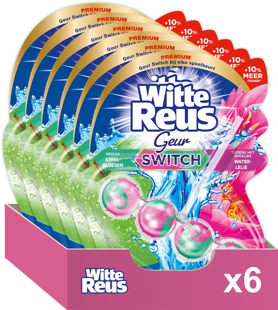 Witte Reus Toiletblok Geur Switch - Appel Waterlelie - WC Blokjes  Voordeelverpakking -... | bol