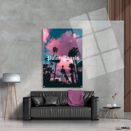 Luxe Plexiglas Schilderij Palm Angels | 100x150 | Woonkamer | Slaapkamer | Kantoor | Muziek | Design | Art | Modern | ** 5MM DIK**
