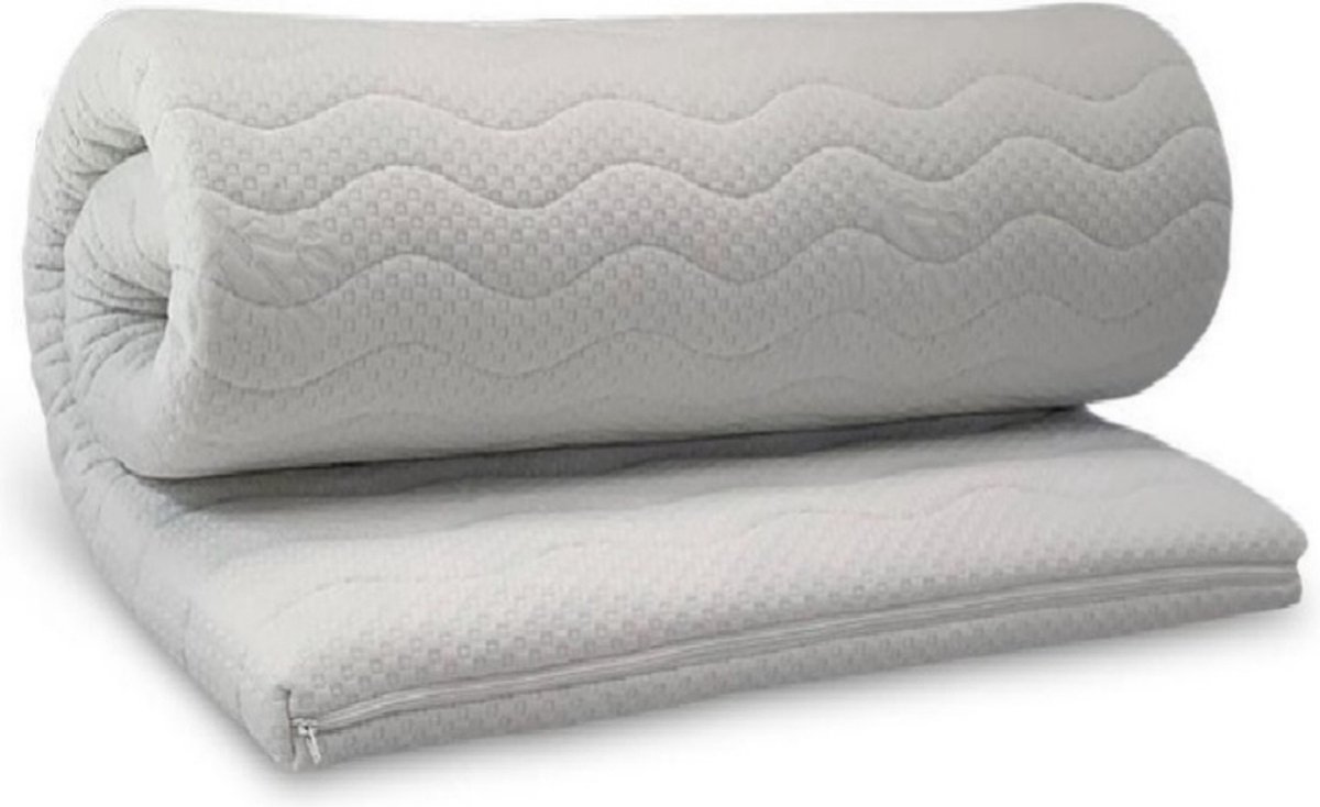 Topdekmatras - Topper - Koudschuim HR50 - Bamboo - Op Maat - 80x190 - 8 cm