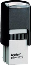 Trodat Printy 4922 - Zwarte inkt - 20 x 20 mm - Kantoorstempel met eigen ontwerp - Stempels voor Volwassenen - Zelfinktende Stempels - Gratis Verzending