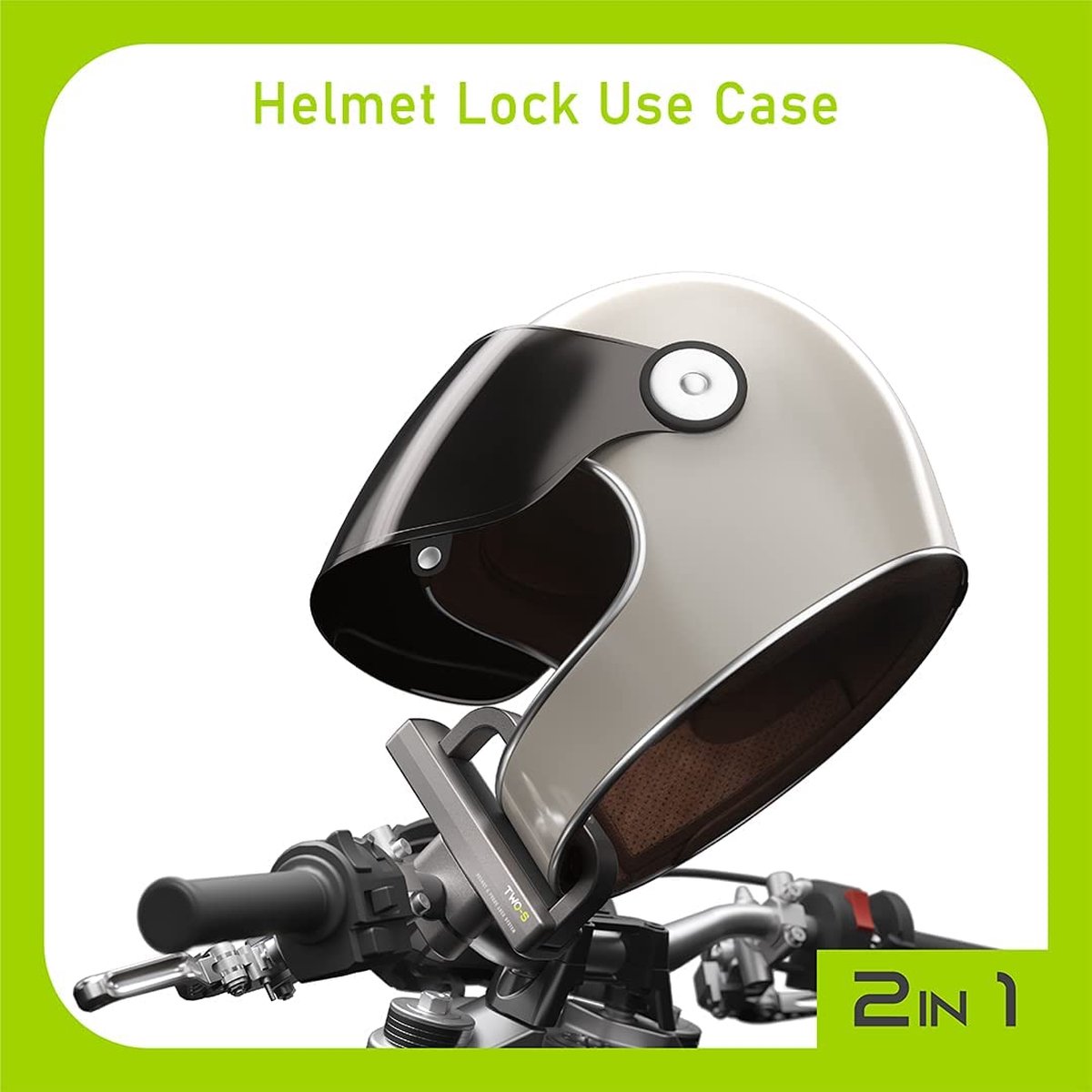 TWO-S 2in 1 Helmen en GSM houder - Motor GSM en Helmen Locker -2in1 Lock Systeem