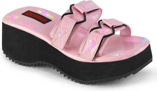 Demonia Slippers Shoes- FLIP-12 US Roze
