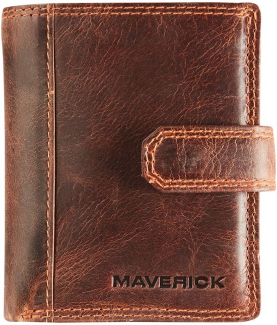 Maverick l'original - porte-cartes - RFID - cuir de vachette pleine fleur - marron