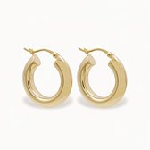 Premium Classic Hoop Oorbellen – 18k Goud Verguld 925 Zilver – Oorringen – Chunky Hoop Earrings – Valentijn Cadeautje Dames