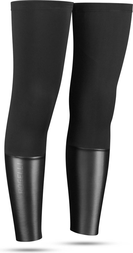 Rogelli Halo Fiets Beenstukken - Beenwarmers Wielrennen - Unisex - Zwart - Maat M-L