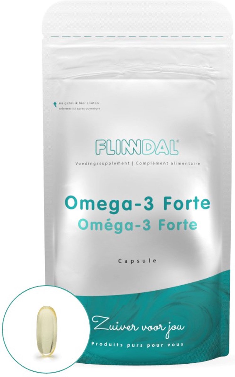 Goedkoopste Flinndal Omega 3 Forte Capsules - Hoog Geconcentreerd Visolie Suppplement - 30 Capsules