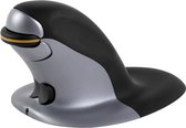 Fellowes ergonomische muis Penguin, draadloos, medium, zwart met grijs