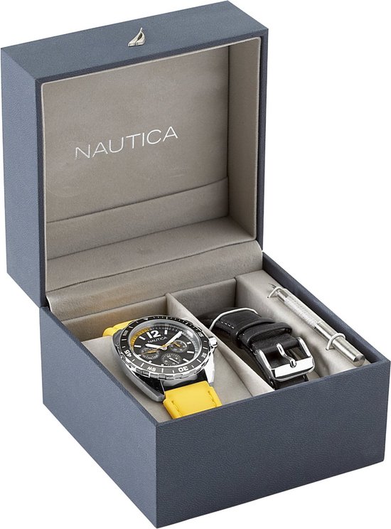 Montre Nautica N09906G avec bracelet de montre supplémentaire dans un  coffret cadeau | bol