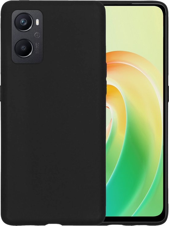 Coque OPPO A76 Siliconen - Coque OPPO A76 - Coque OPPO A76 - Zwart