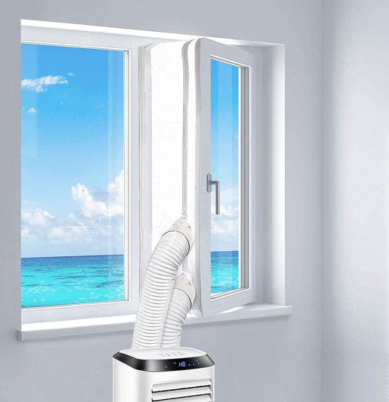Raamafdichting Luchtafvoer Raamafdichting Voor Mobiele Airco & Wasdroger - Universele Kit Met Klittenband, Geen Boren (Wit, 400 Cm) Airco Slang Afdichting Raamafdichting Luchtafvoer Raamafdichting Voor Mobiele Airco & Wasdroger - Universele Kit Met Klittenband, Geen Boren (Wit, 400 Cm) Airco Slang Afdichting