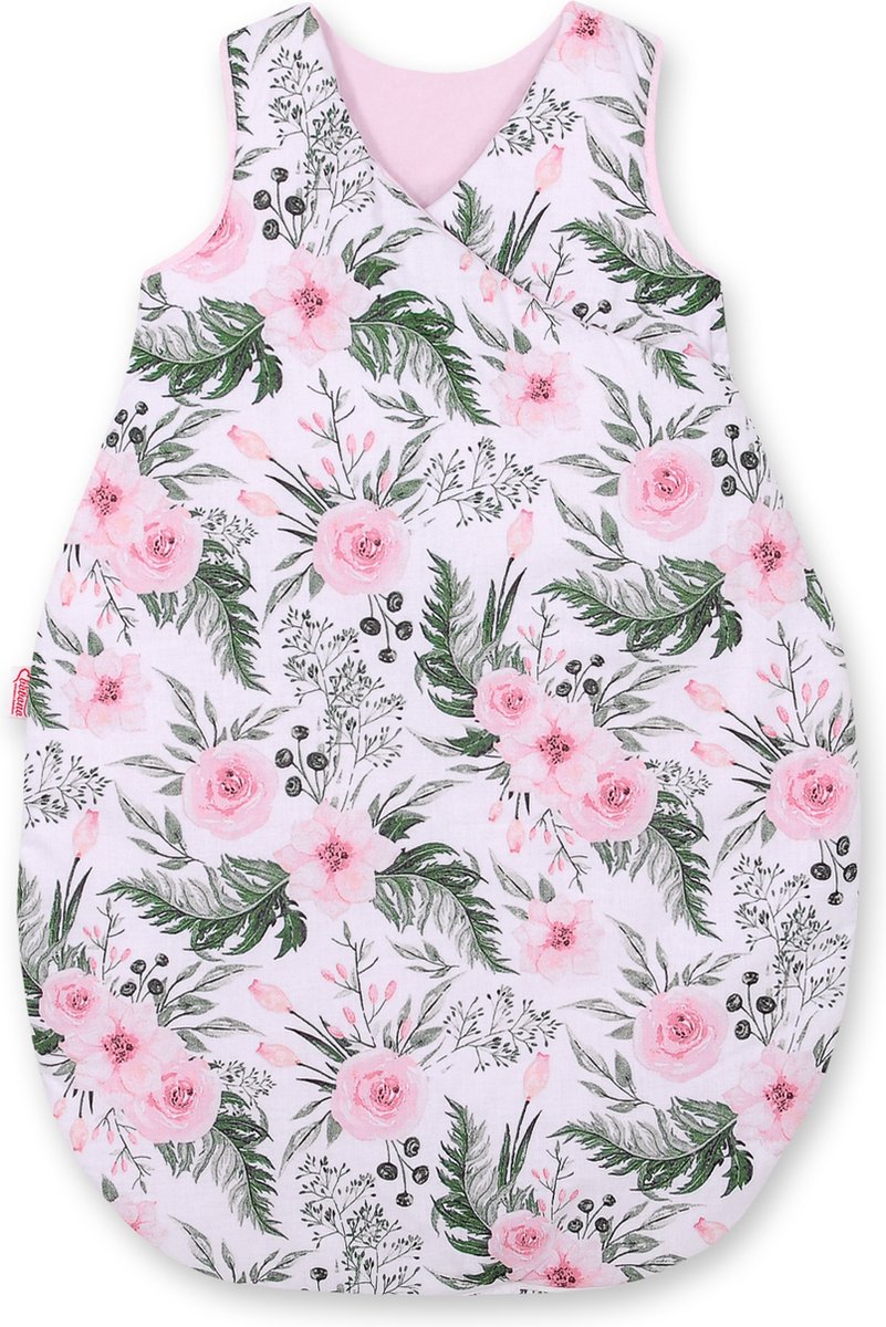 Gordijnen voor babykamer- Opknoping hartjes roze bloemen