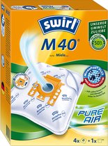 Swirl M40 stofzuigerzakken - 4 stuks + 1 filter - Geschikt voor Miele GN - Classic C1 - Complete C2 - Complete C3 - S2 - S5 - S8