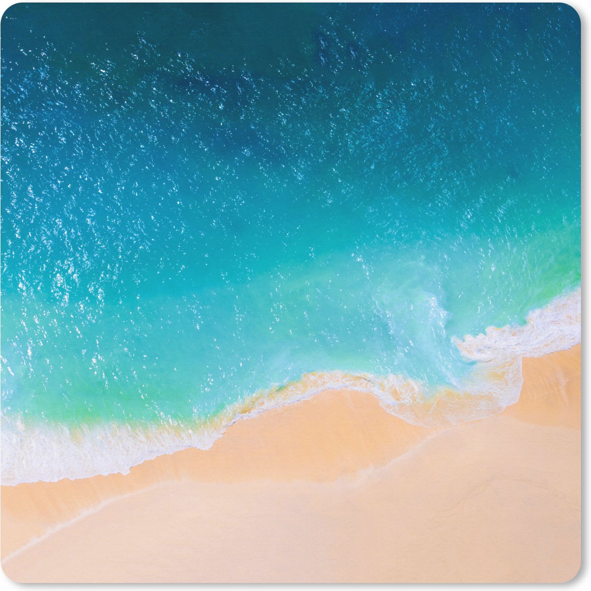 Muismat XXL 50x50 cm - Bureau onderlegger - Bureau mat Strand - Water - Bali - Bureaumat - Gaming mousepad xl - Bureaulegger groot - Computer deskmat