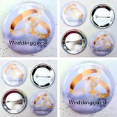 10 Buttons Sparkling Wedding Rings - trouwring - trouwen - huwelijk - bruiloft - button - corsage