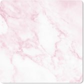Tapis de souris XXL - Sous-main - Tapis de bureau - Marbre - Wit - Rose - Chic - Aspect marbre - 60x60 cm - Tapis de souris XXL