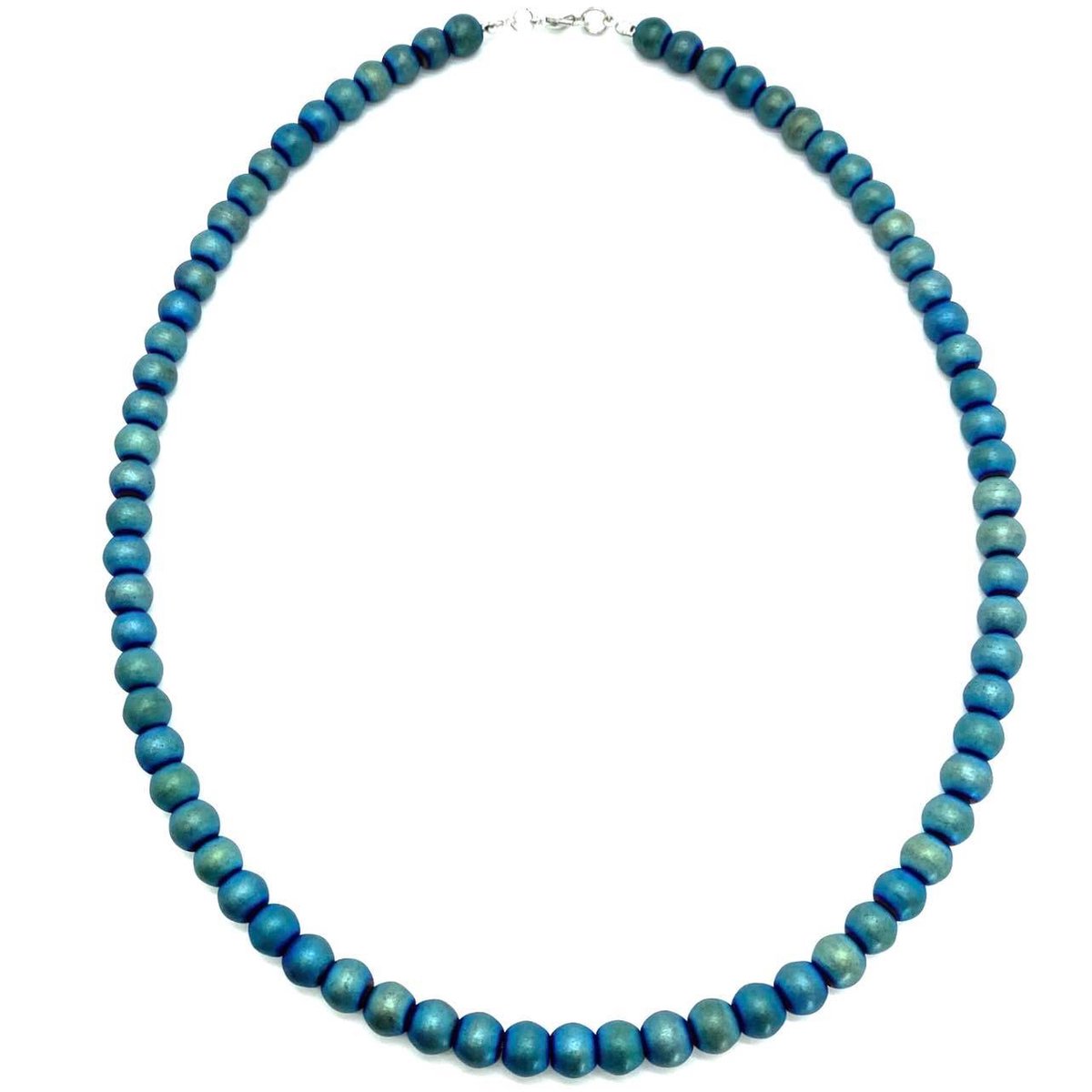 Behave® ketting Dames - Heren met Matte Hematiet kralen