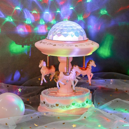 Lampe pour enfants - Veilleuse Bébé tout-petit - Carrousel LED Manège avec  lumière et