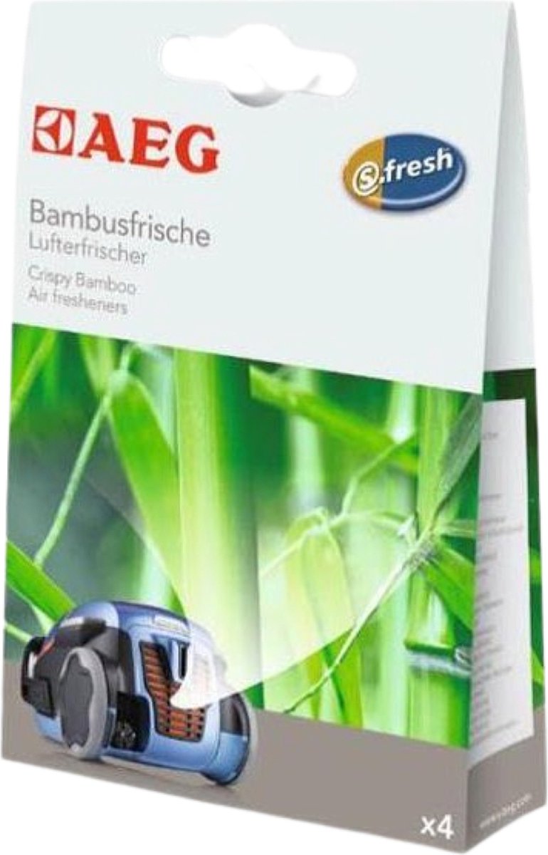 AEG - S-Fresh - Geurkorrels - Crispy Bamboo (geur) - Air Freshners - Geurparels - 4 Zakjes