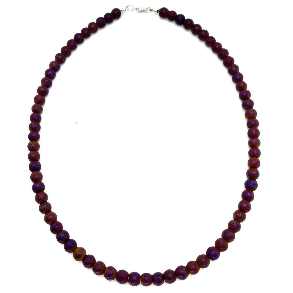 Behave® ketting Dames - Heren met Matte Hematiet kralen