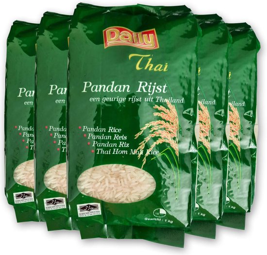 Daily® | 6 x 1 kg Thai Rijst Pandan | Rice Thailand |Jasmijn rijst | halal