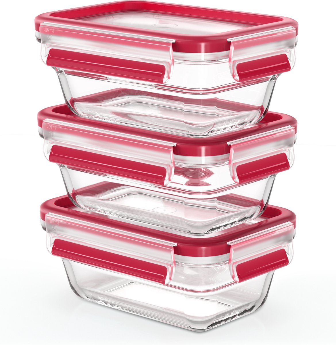 Goedkoopste EMSA CLIP & CLOSE N1051100 Voorraaddoos Rechthoekig Set Blauw, Transparant 3 stuk(s