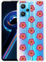 Realme 9 Pro Hoesje Hawaiiaanse Bloemen II - Designed by Cazy