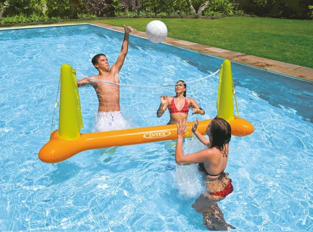 Jeu de Volley-ball de piscine Intex - filet de volleyball gonflable - filet  de... | bol