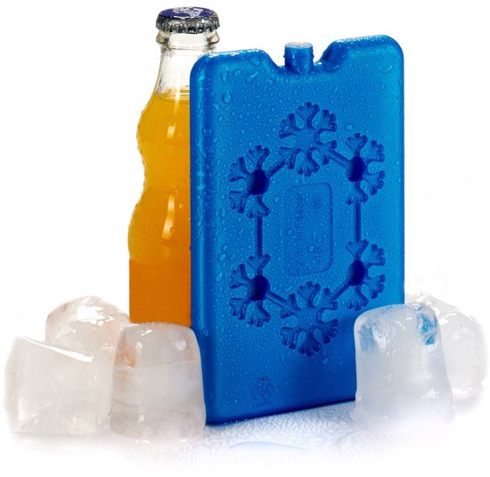 Set van 4x stuks koelelementen 11 x 2 x 16 cm blauw - Koelblokken/koelelementen voor koeltas/koelbox van Benson — afbeelding 3