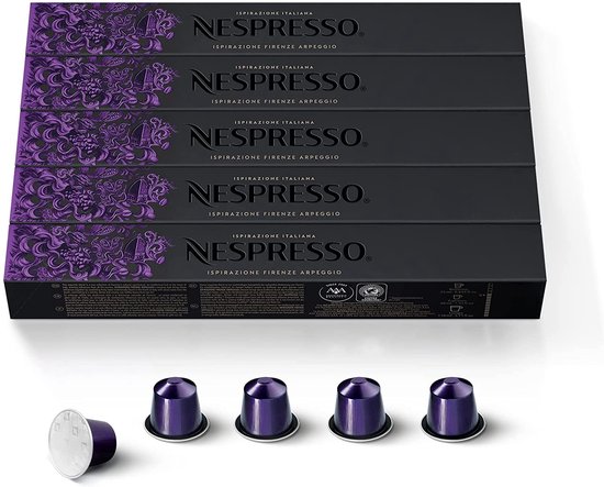 Nespresso Cups - Ispirazione Firenze Arpeggio - 5 x 10 Cups - Koffie Cups |  bol.com