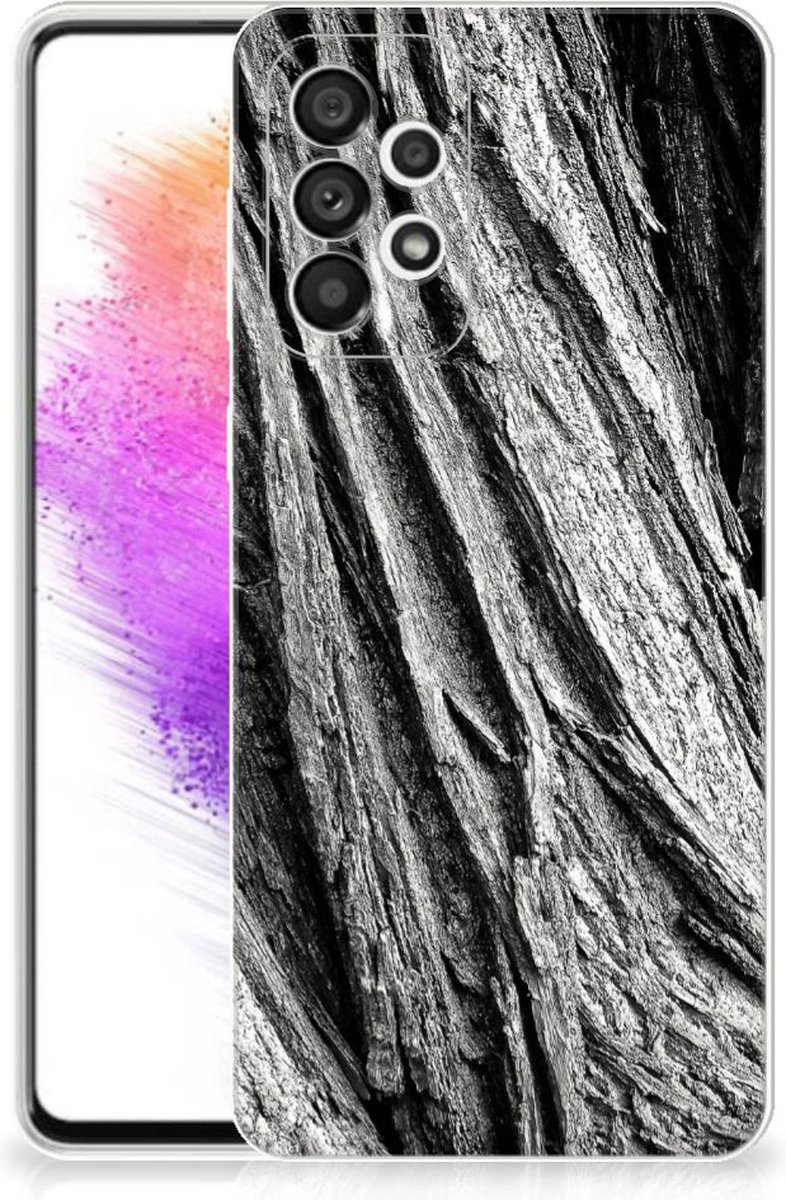 Bumper Hoesje Samsung Galaxy A73 5G Boomschors Grijs