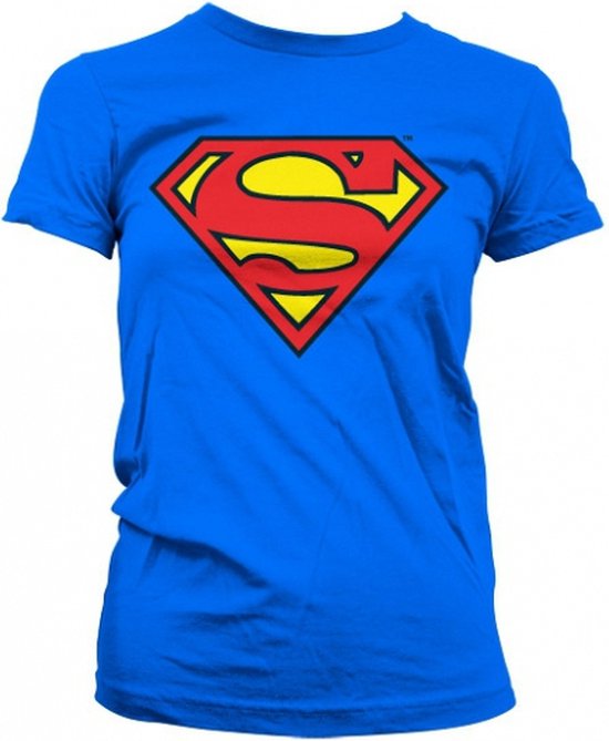 Superman logo t-shirt dames L | bol.com