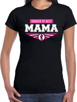 Verkozen tot beste mama t-shirt dames - verjaardag / Moederdag - cadeau voor haar L