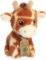 Pluche dieren knuffels giraffe van 13 cm - Knuffeldieren giraffes speelgoed