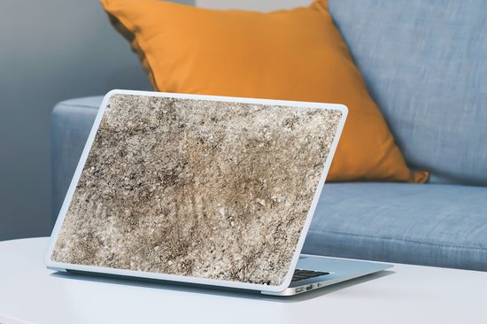 Autocollant d’ordinateur portable - 15,6 pouces - Béton - Rouille - Industriel - 36x27,5cm - Autocollants pour ordinateur portable - Peau d’ordinateur portable - Couverture