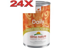 Almo Nature Dailymenu - Kattenvoer Blik - Kalkoen - 24x400gr