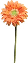 Kunstbloem Gerbera Daisy 48 cm oranje
